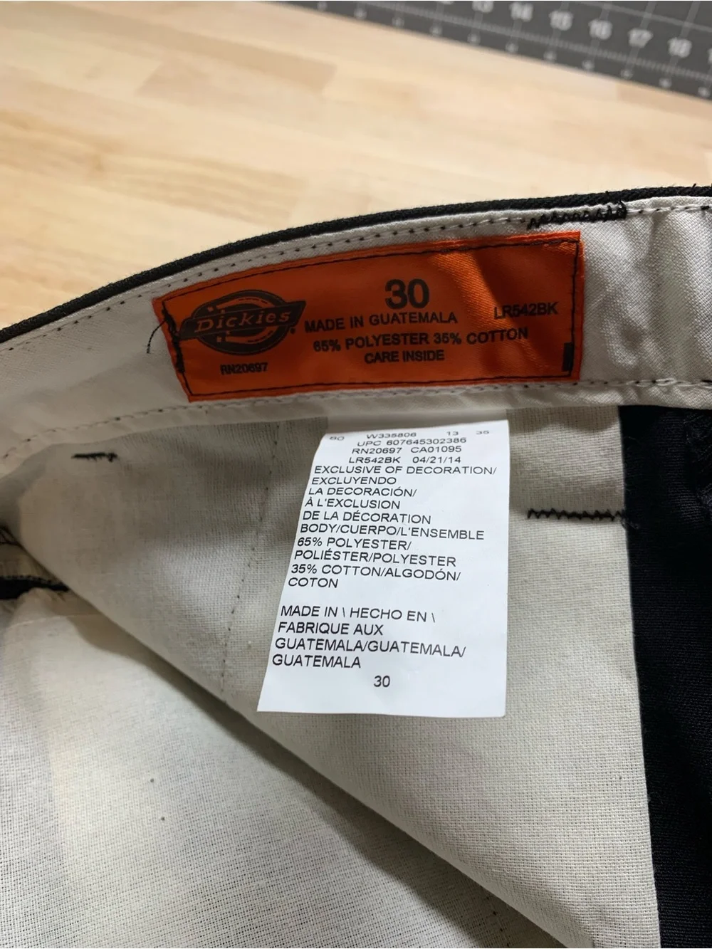 Dickies Men's Loose Fit Cargo Shorts Black Size 30